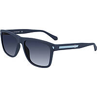 occhiali da sole Calvin Klein Jeans neri forma Rettangolare 471015618405