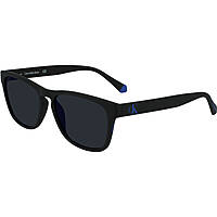 occhiali da sole Calvin Klein Jeans neri forma Rettangolare 594695517002