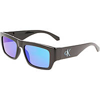occhiali da sole Calvin Klein Jeans neri forma Rettangolare CKJ22635S5417001
