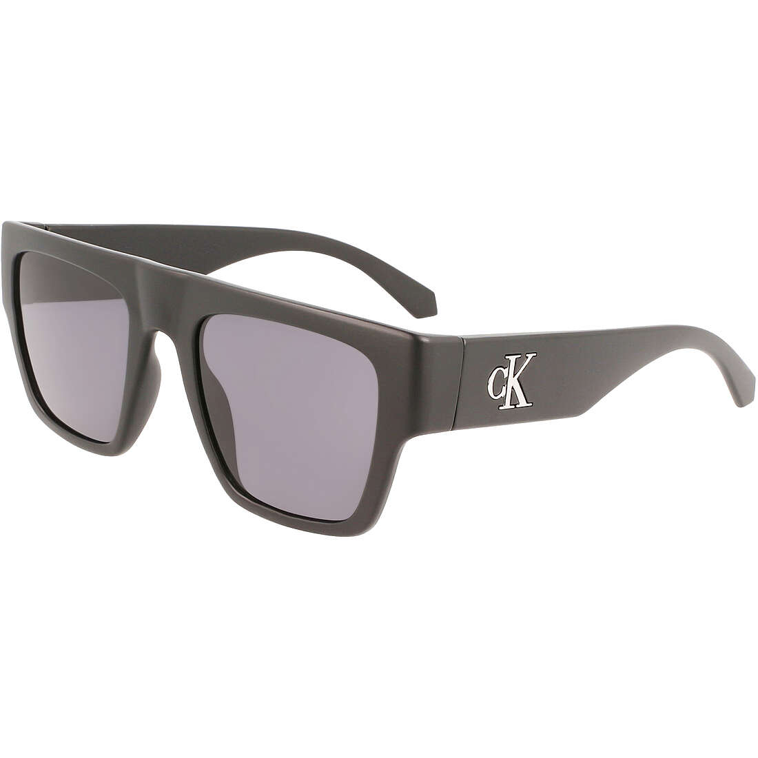occhiali da sole Calvin Klein Jeans neri forma Rettangolare CKJ22636S5321002