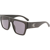 occhiali da sole Calvin Klein Jeans neri forma Rettangolare CKJ22636S5321002