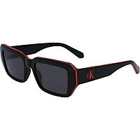 occhiali da sole Calvin Klein Jeans neri forma Rettangolare CKJ23602S5319001