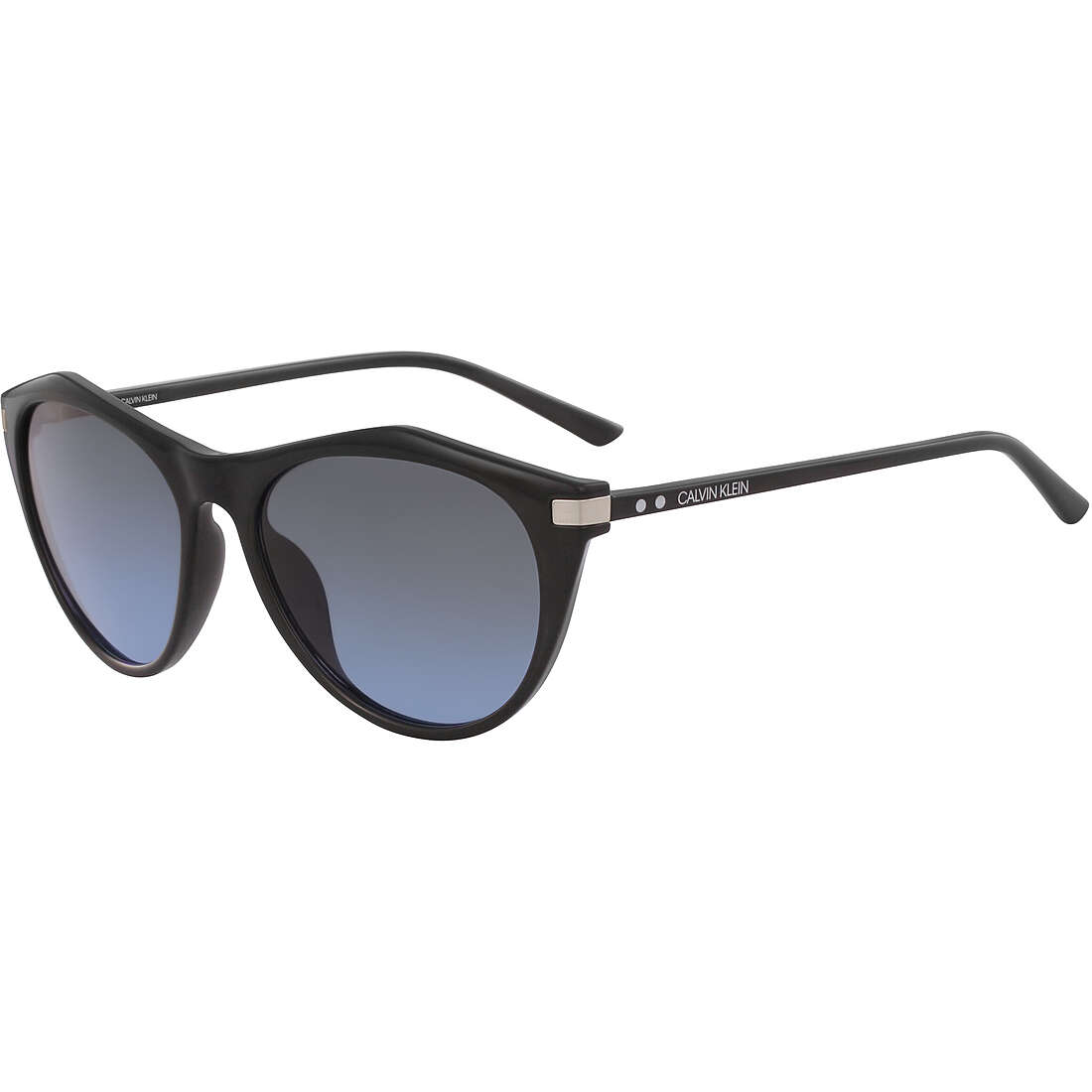 occhiali da sole Calvin Klein neri forma Ovale 391865517001