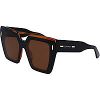 occhiali da sole Calvin Klein neri forma Quadrata CK23502S5219002
