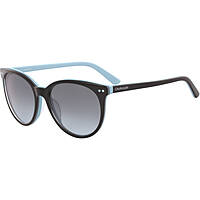 occhiali da sole Calvin Klein neri forma Tonda 380275518004