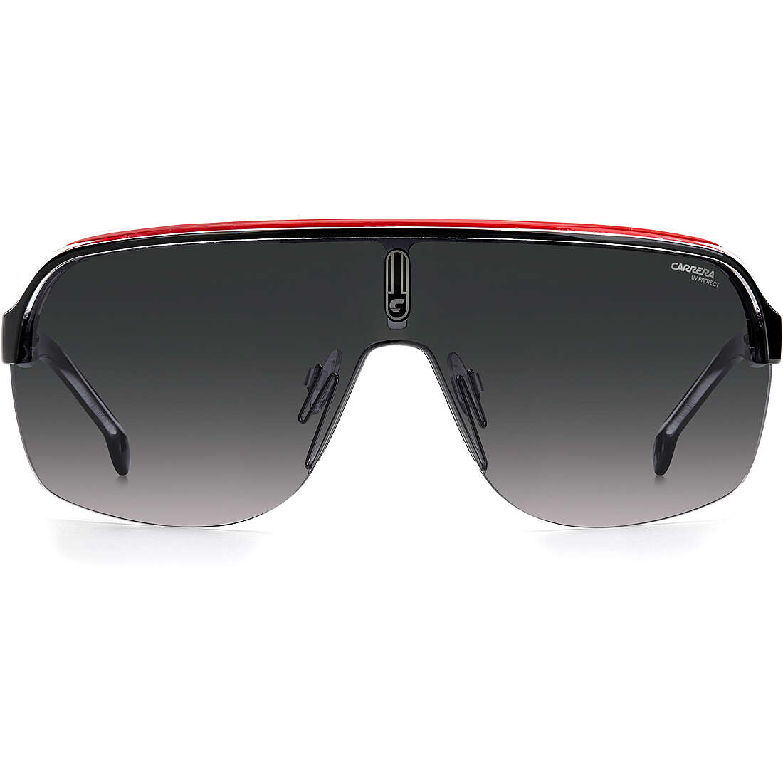 occhiali da sole Carrera neri forma Mascherina 204841T4O999O