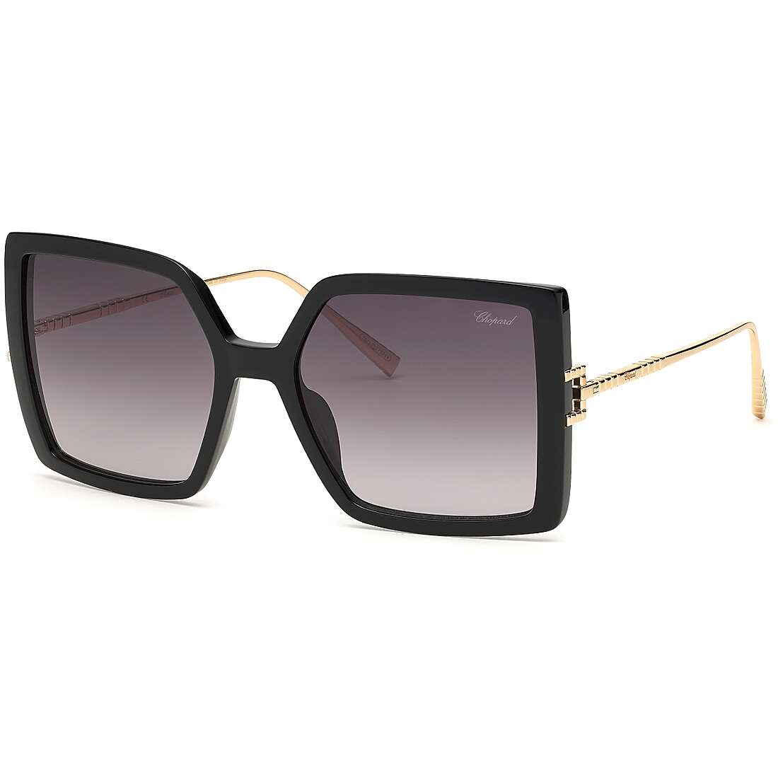 occhiali da sole Chopard neri forma Quadrata SCH334M0BLK