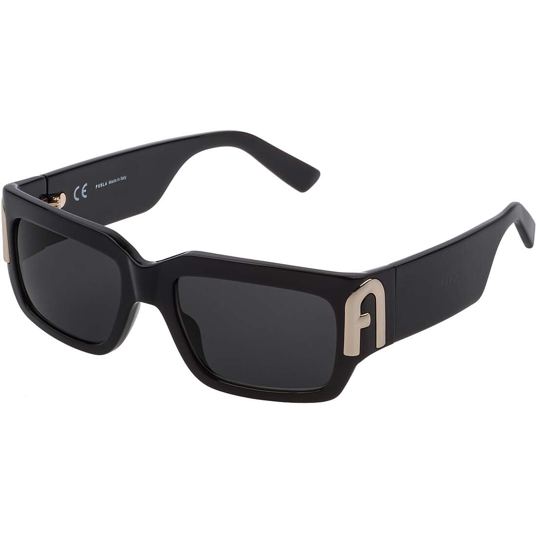 occhiali da sole Furla neri forma Rettangolare SFU417550700
