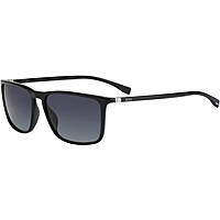 occhiali da sole Hugo Boss neri forma Rettangolare 204604807579O