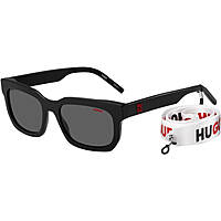 occhiali da sole Hugo neri forma Rettangolare 20546280754IR
