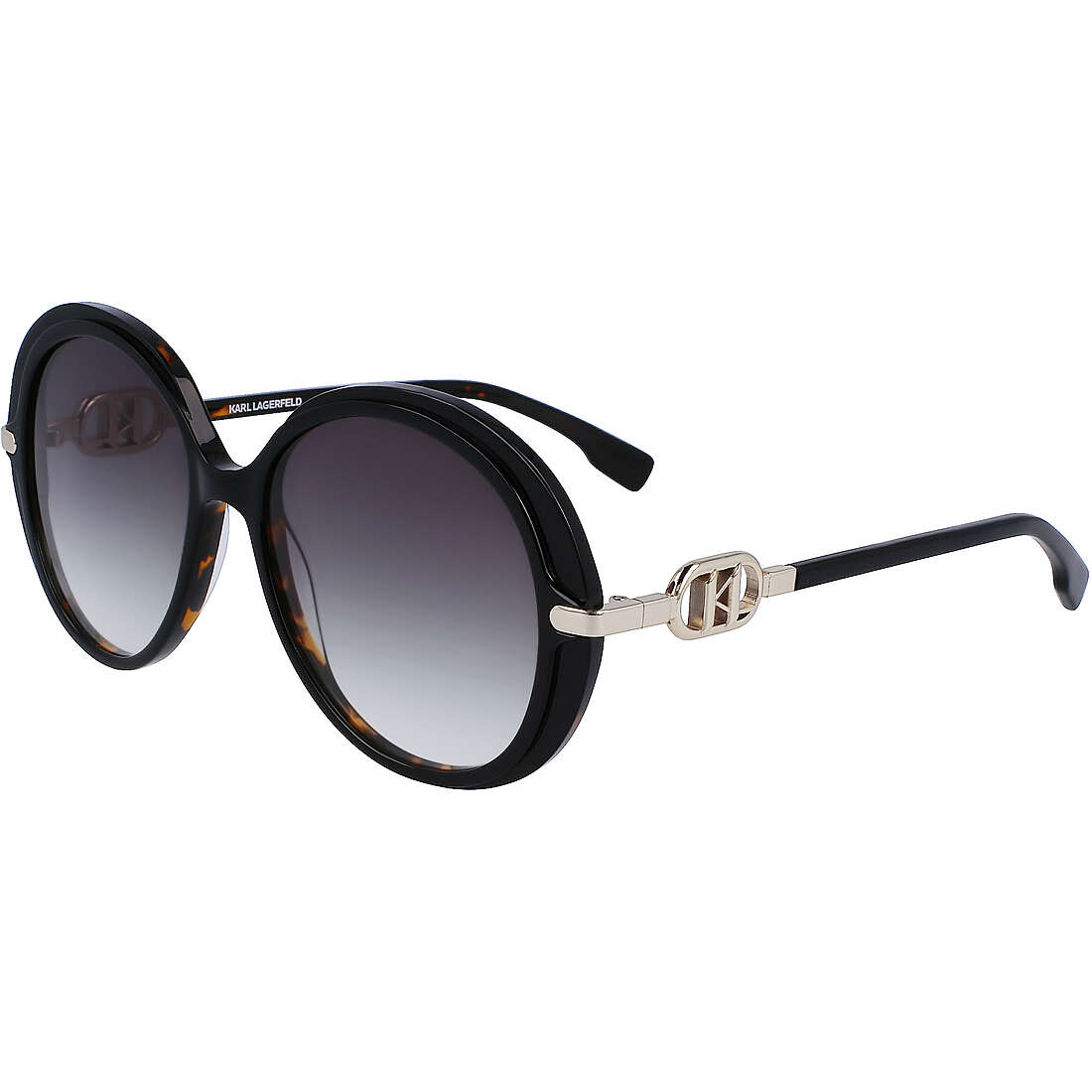 occhiali da sole Karl Lagerfeld neri forma Tonda KL6084S5517017