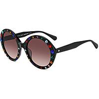 occhiali da sole Kate Spade New York neri forma Tonda 206536SZE55HA