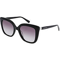 occhiali da sole Longchamp neri forma Cat Eye 465225321001