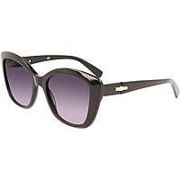occhiali da sole Longchamp neri forma Cat Eye LO714S5419001
