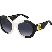 occhiali da sole Marc Jacobs neri forma A farfalla 206954CCP559O