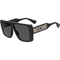 occhiali da sole Moschino neri forma Quadrata 20471180760IR