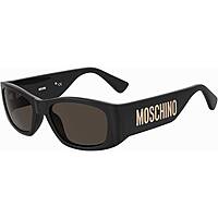 occhiali da sole Moschino neri forma Rettangolare 20566080755IR