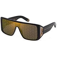 occhiali da sole Philipp Plein neri forma Mascherina SPP014W700G
