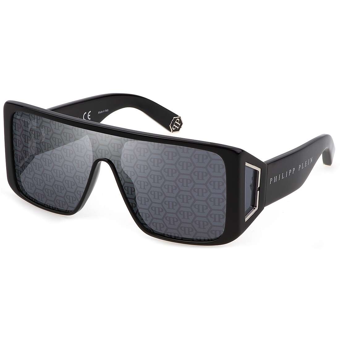 occhiali da sole Philipp Plein neri forma Mascherina SPP014W700L