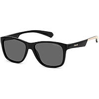 occhiali da sole Polaroid neri forma Rettangolare 2057359HT47M9