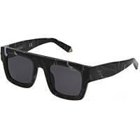 occhiali da sole Police neri forma Quadrata SPLE13480869