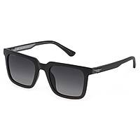 occhiali da sole Police neri forma Quadrata SPLF15GLAP