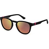 occhiali da sole Police neri forma Tonda SPLF6053U28X