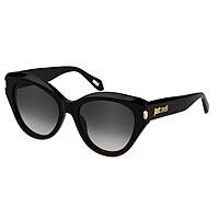 occhiali da sole Roberto Cavalli neri forma A farfalla SJC033550700