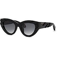 occhiali da sole Roberto Cavalli neri forma Cat Eye SRC009V0700