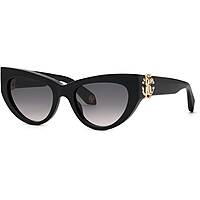 occhiali da sole Roberto Cavalli neri forma Cat Eye SRC017M0700