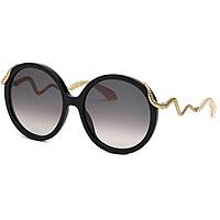 occhiali da sole Roberto Cavalli neri forma Tonda SRC004M0700