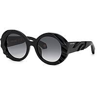 occhiali da sole Roberto Cavalli neri forma Tonda SRC010V0700