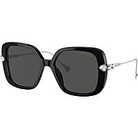 occhiali da sole Swarovski neri forma Quadrata 5679543