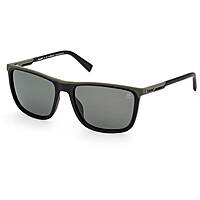 occhiali da sole Timberland neri forma Quadrata TB93025902R