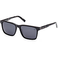 occhiali da sole Timberland neri forma Quadrata TB93065601D