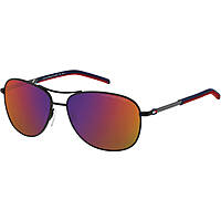 occhiali da sole Tommy Hilfiger neri forma Quadrata 20577100359MI