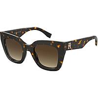 occhiali da sole Tommy Hilfiger neri forma Quadrata 20630408650HA
