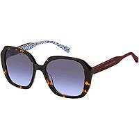 occhiali da sole Tommy Hilfiger neri forma Quadrata 20675308654GB