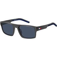 occhiali da sole Tommy Hilfiger neri forma Rettangolare 205813FRE55KU