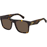 occhiali da sole Tommy Hilfiger neri forma Rettangolare 2067760865370
