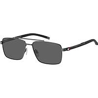 occhiali da sole Tommy Hilfiger neri forma Rettangolare 206821SVK58M9