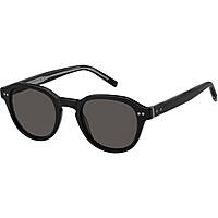 occhiali da sole Tommy Hilfiger neri forma Tonda 20581980749IR