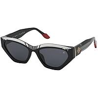 occhiali da sole Yalea neri forma Cat Eye SYA174W550700