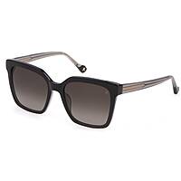 occhiali da sole Yalea neri forma Quadrata SYA05501AL