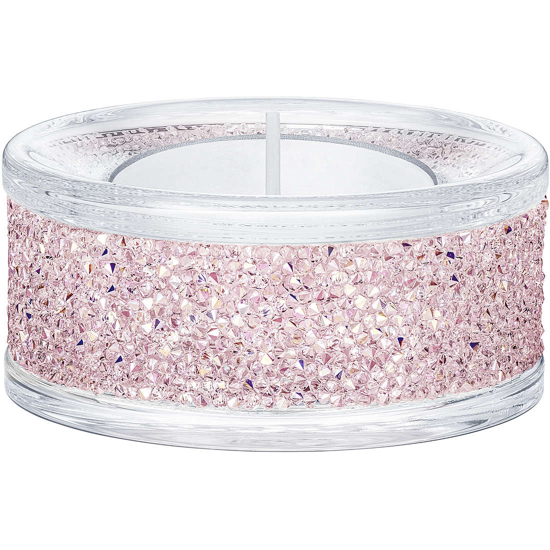 Oggettistica Swarovski Crystal Living Shimmer Portacandele Rosa 5474276