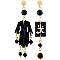 orecchini donna gioielli Lebole Maison Kimono KP/MI/NERO.NERO