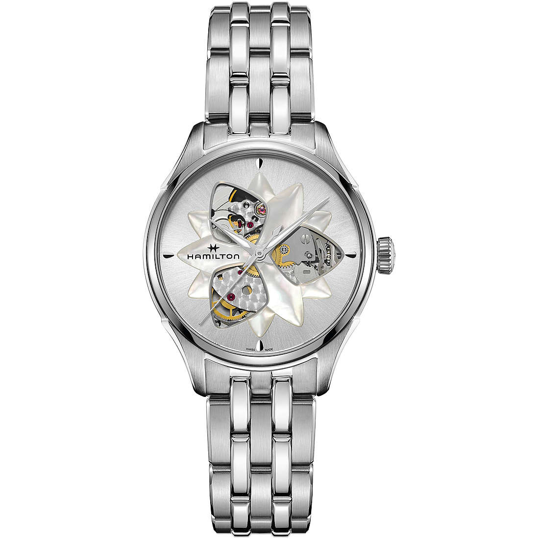 orologio automatico donna Hamilton Argentato/Acciaio H32115191