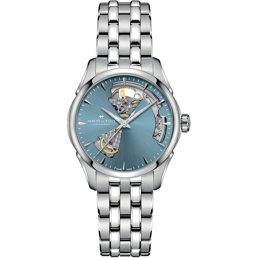 orologio automatico donna Hamilton Argentato/Acciaio H32215140