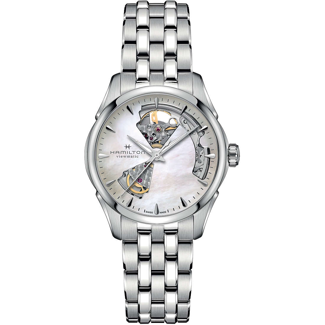 orologio automatico donna Hamilton Argentato/Acciaio H32215190