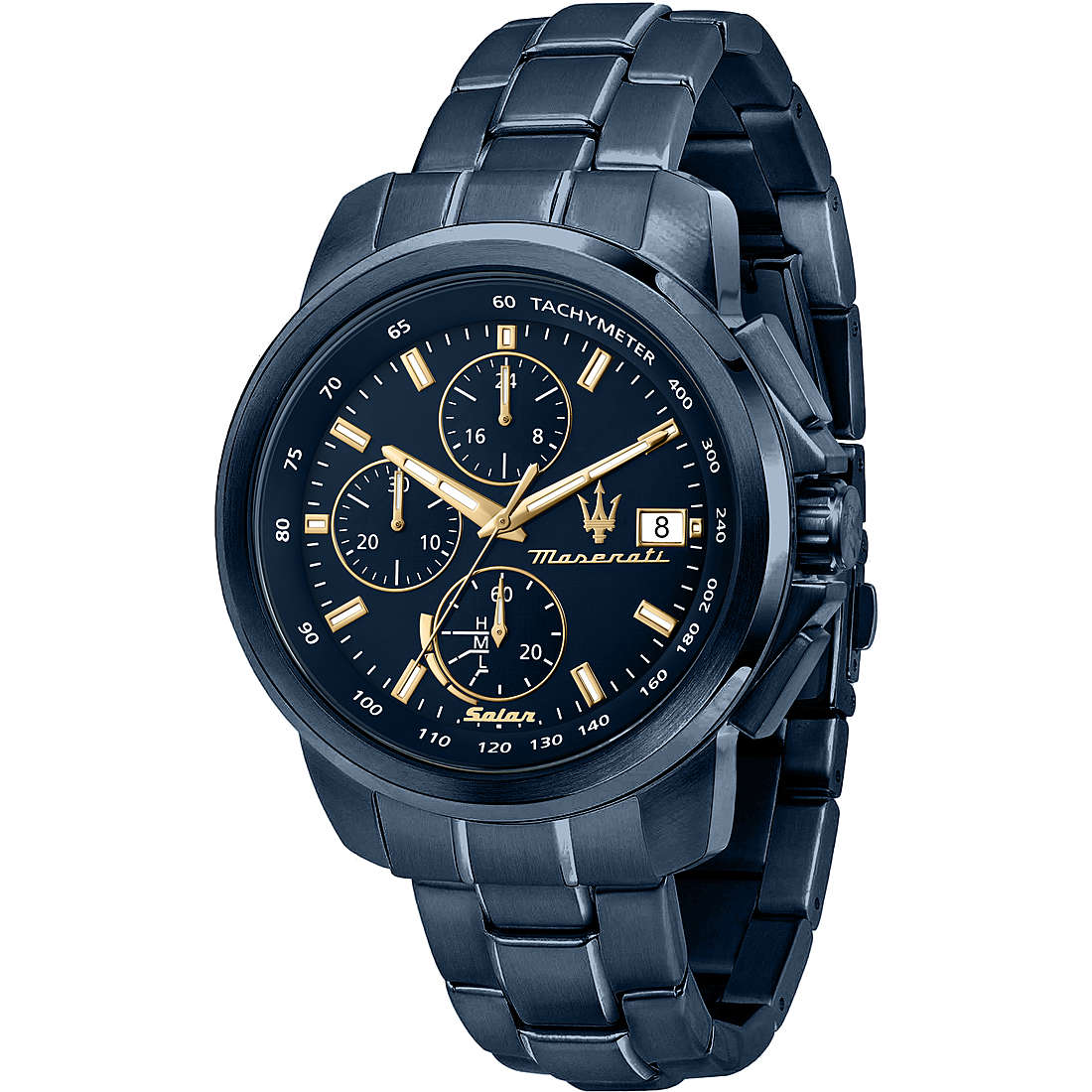 orologio cronografo uomo Maserati Solar Blue R8873649002